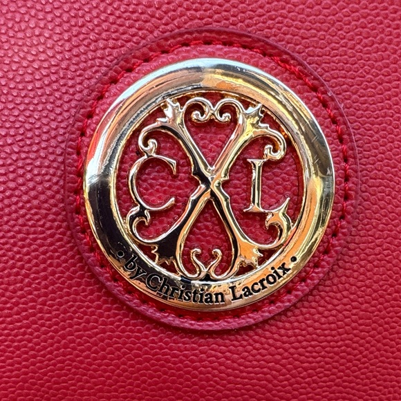 CXL by Christian Lacroix Pine Cavalier Backpack Red Faux Leather w/ Gold Accents main image 8